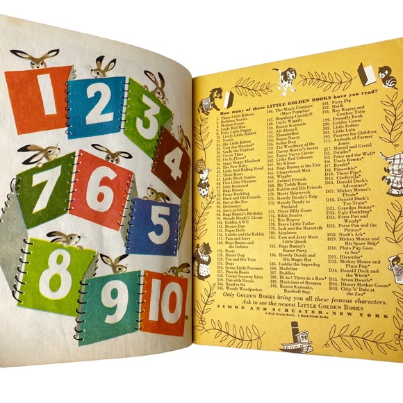 Vintage 1951 The Little Golden Book ABC alphabet nursery illustrations ephemera - Picture 11 of 11